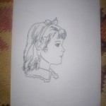 Girl in Profile by Rebecca - Age 11
