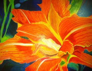 Orange Flower by Lara DeHaven